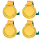 thumbnail image 1 of Premio Oro 2 Pulgadas Con Cinta para El Cuello Redonda Fiestas Competiciones (oro), 1 of 4