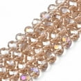 thumbnail image 3 of 10Strand Electroplate Glass Beads Strands AB Color Plated Faceted Rondelle Peru, 3 of 4