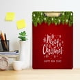thumbnail image 5 of FMSHPON Merry Christmas Red Decoration Clipboard Hardboard Wood Nursing Clip Board and Pull for Standard A4 Letter 13x9 inches, 5 of 7