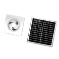 thumbnail image 1 of Accesorio de extractor de energía solar, robusto, profesional, eficiente y silencioso, 12 V Blanco de 8 pulgadas, 1 of 9