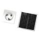 thumbnail image 1 of Accesorio de extractor solar silencioso, robusto ventilador de ático de 12 V para gallinero, invernadero, cobertizo exterior y casa para mascotas. Blanco de 8 pulgadas, 1 of 9