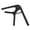 Black, variant on NFTIGB Guitar Capo Sturdy ABS Spring Even Pressure Easy Operation Capo for Acoustic Guitar Ukulele Bass Banjo Mandolin Pink (3.94 inches / 10 cm)