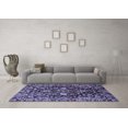 thumbnail image 3 of Ahgly Company Indoor Round Abstract Blue Modern Area Rugs, 5' Round, 3 of 4
