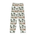 thumbnail image 4 of Kdxio Flamingo Palm Trees Print Men's Sleep Pajama Pant Lounge Pants with Pockets, 4 of 8