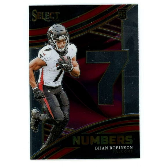 NFL 2023 Panini Select Numbers Bijan Robinson NMB-BRO (Rookie)