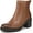 Hazelnut, variant on Women's Savannah Ankle Bootie Black Tumbled Leather 8M