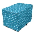 thumbnail image 1 of Bird Print Dog Crate Cover, Pattern of Continuing Seagulls Flying over the Sea, Easy to Use Pet Kennel Cover Small Dogs Puppies Kittens, 7 Sizes, Sea Blue Charcoal Grey, by Ambesonne, 1 of 6