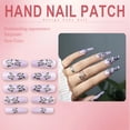 thumbnail image 3 of RAGUPEL 24Pcs Glue on Nails for Women,Butterfly Press on Nails Coffin,Glossy Design Cute Press on Nails,Nails Press Ons Suitable for Parties,Gatherings and Photo Shoots,Style3, 3 of 7