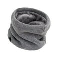 thumbnail image 2 of Polaina de cuello de invierno con forro polar y bufanda térmica para motociclismo, ciclismo y senderismo. Gris, 2 of 9