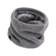 thumbnail image 2 of Polaina de cuello de invierno con forro polar y bufanda térmica para motociclismo, ciclismo y senderismo. Gris, 2 of 9