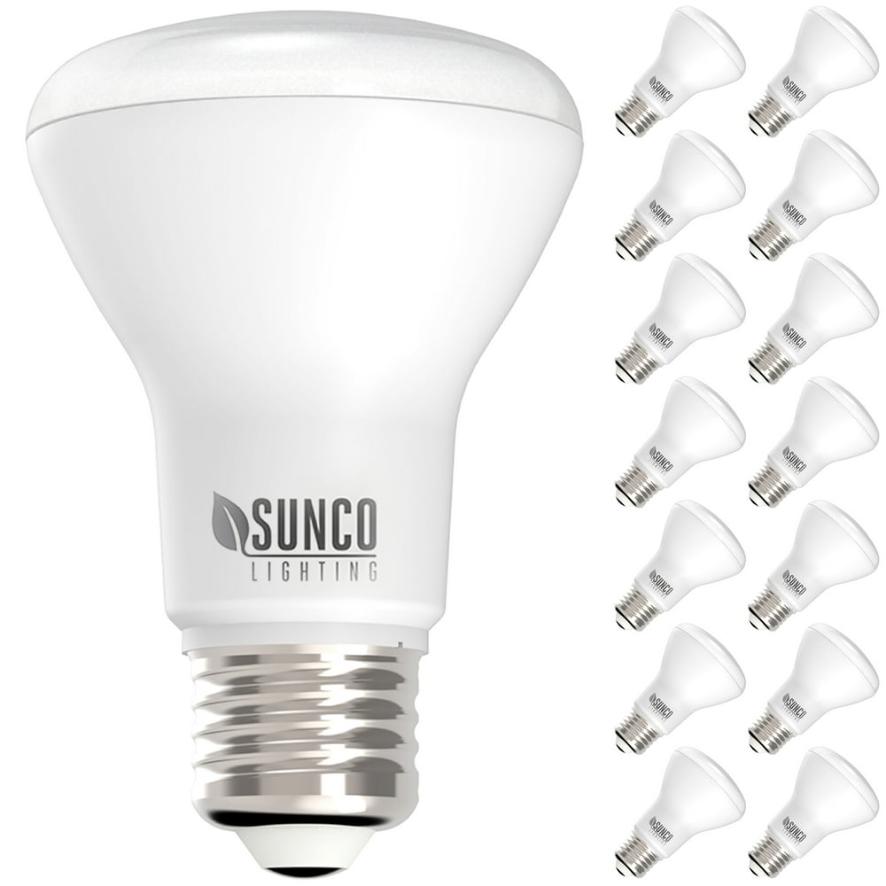 Sunco Lighting 14 Pack BR20 LED Bulb, 7W=50W, Dimmable, 2700K Soft