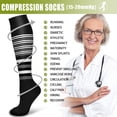 thumbnail image 4 of 8 Pairs Copper Compression Socks for Women & Men Circulation 15-20 mmhg - Better Blood Flow, Swelling, Best Support for Medical, Running, Nursing, 4 of 6