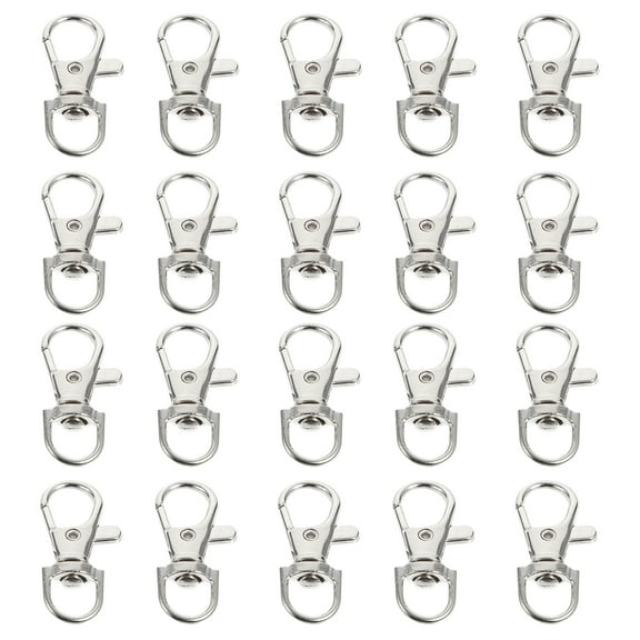 FOLOYORI Lock for Bird Cage Door Silver 20Pcs 1.4X0.6X0.2In