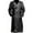 Black, variant on jjayotai Mens Tops Clearance Men's Vintage Black Leather Trench Coat Long-sleeved German Officer Military Uniform Motorcycle Slim Glossy Jacket Overcoat