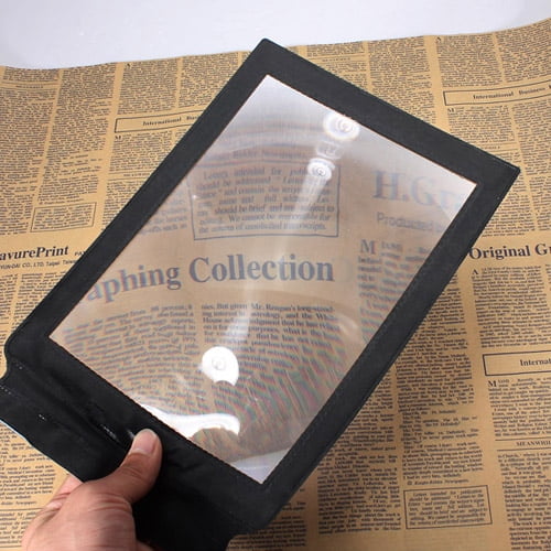 Full Page Magnifier Sheet A4 Big Large Magnifying Glass Reading Book Aid Lens 