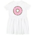 thumbnail image 3 of Inktastic Pink Donut with Sprinkles Girls Toddler Dress, 3 of 5