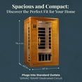 thumbnail image 4 of Dynamic Saunas Andora 2-Person Low EMF FAR Infrared Sauna, Canadian Hemlock, 4 of 12
