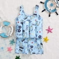 thumbnail image 5 of BULLPIANO Kids Baby Floatation Swimsuit Buoyancy Float Suit Swim Vest One Piece Floating Swimwear for Boys Girls 2-9 Years, 5 of 5