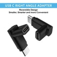 thumbnail image 5 of Right Angle USB C 90 Degree Adapter Up Down (4 Pack) Cellularize 40Gbps Type C Male to Female Extender 8K@60Hz Video 100W Thunderbolt 4/3 Data for Steam Deck Switch Notebook Tablet and Mobile Phone, 5 of 6
