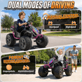 thumbnail image 6 of TOYBSNR 24V Ride on Toy for Kid, Electric ATV with Remote Control, 4 Wheeler with Music & Colored Light, 2WD/4WD Switchable Power Quad for 3-8 Years Old, Pink, 6 of 10