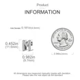 thumbnail image 3 of Collar Dije Alphabet Charms De Plata S925 Con Letras A-z, 3 of 8