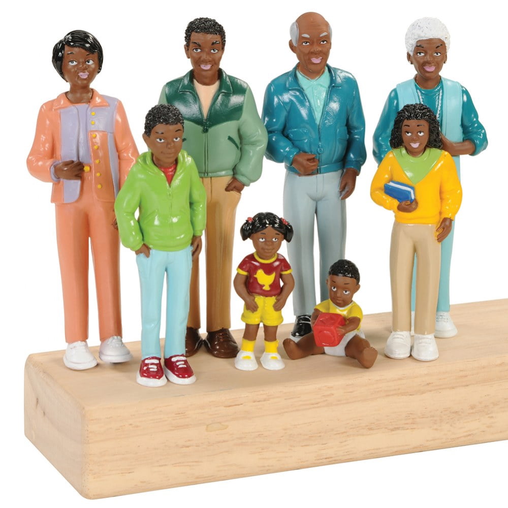 African American Doll Family 8Pcs