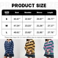 thumbnail image 2 of yunLCZ Basic T Shirts Women's Oversized Striped Sweatshirt Long Sleeve Rugby Collared Pullover Tops Loose Fit Shirt, 2 of 4