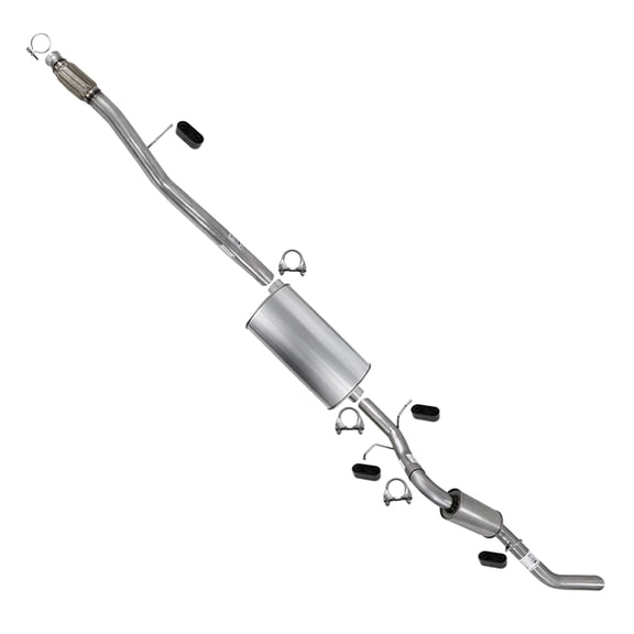 Northeastern Exhaust Extension Pipe, Muffler & Tail Pipe Fits 2014-2018 Chevy Silverado 1500 & GMC Sierra 1500 4.3L & 5.3L - Direct Fit | Stainless Steel