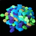 thumbnail image 3 of 10PCS Pebbles Stones Multicolor Glow in the Dark Fish Tank Stones Decor Pebbles, 3 of 6