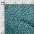 thumbnail image 2 of oneOone Viscose Jersey Blue2 Fabric Abstracts Sewing Material Print Fabric By The Yard 60 Inch Wide, 2 of 5