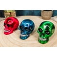 thumbnail image 5 of Ebros Lightning Bolts Colorful Skulls Mini Figurines Set of 3 Skeleton Head, 5 of 9