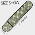 thumbnail image 3 of Dailycode Double Sided Oven Mitt with Loop Heat Resistant Kitchen Long Potholders 7" x 35" Vintage White Flower Green Leaves, 3 of 6