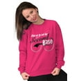 thumbnail image 5 of Step Up To Bat For Second Base Women Crewneck Sweatshirt Brisco Brands X, 5 of 6
