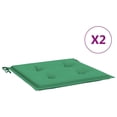 thumbnail image 3 of Juego de 2 cojines para sillas de jardín VidaXL, tela Oxford verde, 3 of 7