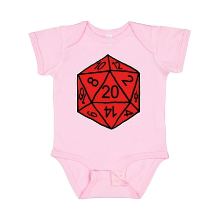 

Inktastic Red 20 Sided Dice Boys or Girls Baby Bodysuit