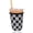 Black Checkered Bows, variant on Reusable Insulated Sleeve for Iced Coffee Cup, Coffee Neoprene Sleeve for Cold & Hot Drinks, Beverage Holder for Iced Coffee (Floral Checkers, Large: 32oz)