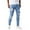 Light Blue, variant on APEXFWDT Men's Ripped Jeans Skinny Stretch Denim Pants Slim Fit Ripped Distressed Jeans for Men Streetwear,30Light Blue