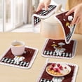 thumbnail image 5 of Fat Chef Pot Holders for Kitchen Heatproof Potholder, 4 Pack Red Gourmet Kitchen Red Black Buffalo Plaid Hot Pads Multipurpose Oven Pads Cloth Potholders Trivet for Cooking and Baking, 5 of 8