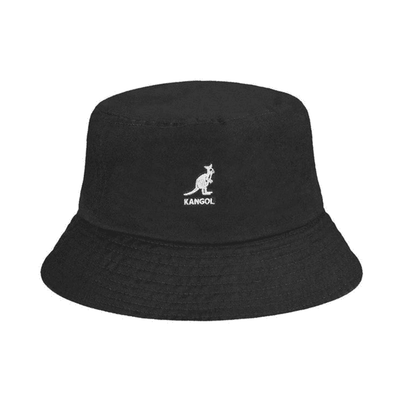 Kangol Unisex Casual Bucket Hat, Black, Size Medium