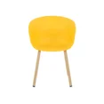 thumbnail image 2 of Silla Petraco Estilo Contemporáneo Color Amarillo Gaia Herbs Retro, 2 of 7
