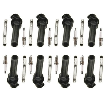 8 Ignition Coils Boot and 8 Platinum Spark Plug Compatible with Ford Expedition F-150 E-150 FD503 Fits select: 1998-2003 FORD F150, 2002-2004 FORD EXPEDITION EDDIE BAUER