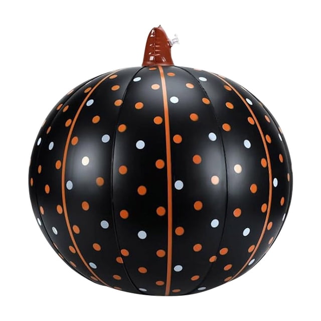 Décorations d'Halloween Extérieures Citrouille Gonflable d'Halloween Décoration de Cour Extérieure Lanterne Citrouille Ovale Citrouille Simulée Accessoire Décorations d'Halloween Intérieures