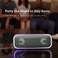 thumbnail image 7 of DOSS Grey Wireless Bluetooth Speaker, 15Hrs Long Playtime, 24W Impressive Sound with Booming Bass, IPX6 Waterproof, Wireless Stereo Pairing, Mixed Colors Lights, 66 FT Connectivity, 7 of 7