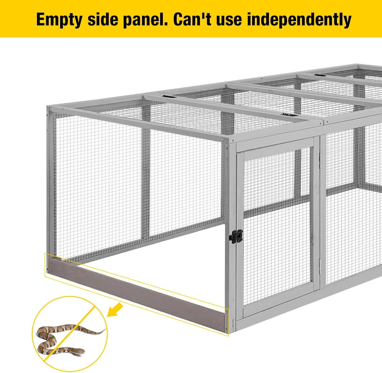 AIVITUVIN Chicken Coop Run Extension 20.73 ft² Large Chicken Pen Rabbit Enclosure Duck House