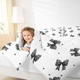 thumbnail image 3 of Erosebridal Kids Girls Cartoon Ribbon Bowknot Twin Comforter Sets 3-Piece,Teens Vintage Polka Dots Bedding Set,Super Cozy Room Decor, 3 of 6