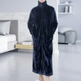 thumbnail image 6 of Abbraccia Sweatshirt Homewear Winter Loungewear Zipper Lounger Robe Men, 6 of 9
