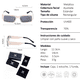 thumbnail image 5 of Lentes De Sol Xolek 131 Metalico Retro Moda Uv400, 5 of 6