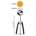 thumbnail image 5 of sunsanly Ice Cream Scoop Multi-purpose Stainless Steel Cookie Scoop Ergonomic Grip Ice Cream Scooper for Home, 5 of 7