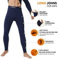 thumbnail image 5 of CL convallaria Thermal Underwear for Men Long Johns Fleece Lined Hunting Gear Set Base Layer for Cold Weather S-16XL, 5 of 7
