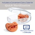 thumbnail image 6 of Chicco PhysioForma® Luxe One-Piece Silicone Pacifier, 16-24 Months, 2pk - Terracotta, New, 6 of 11